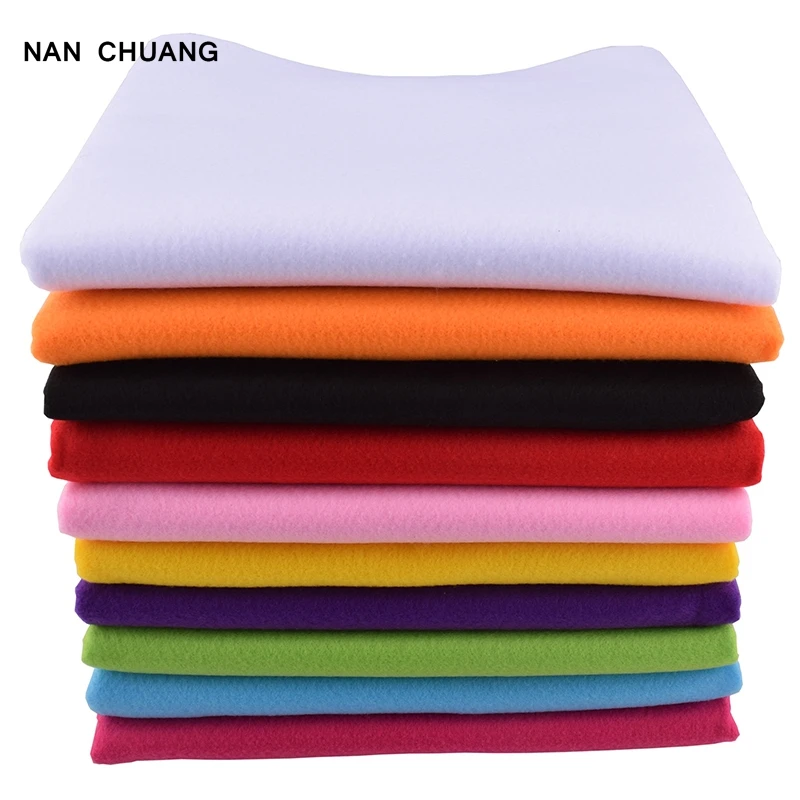 Non Woven Felt Fabric 1.5mm Thickness Polyester 45x90cm Home Decoration Pattern Bundle For Sewing Dolls Crafts felt craft fabric craft fabric polyester fabric fabric material