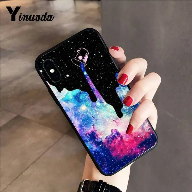 Yinuoda фиолетовый чехол для телефона с космическими звездами iPhone 8 7 6 6S 6Plus 5 5S SE XR X XS