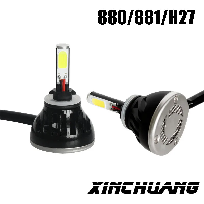 1 пара COB 9005 9006 HB4 HB3 H10 H27 880 881 80 Вт 8000LM ультра яркие фары автомобиля 6000 К автомобиль-Стайлинг светодиодные лампы