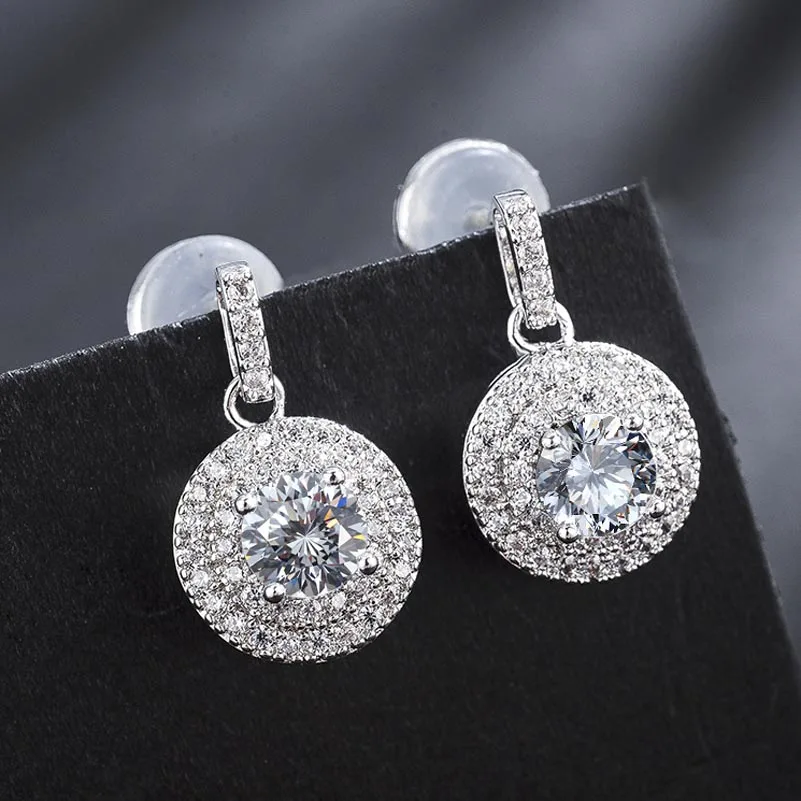 Red Trees Brand Fashion Classic Luxury AAA Cubic Zirconia Earrings High