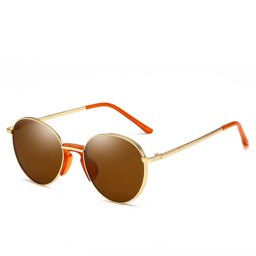 

New Tide Classical Oval Frames Sun Glasses With Anti UV400 Sea Lens High Quality Unisex Metal Sunglasses For Women Men 9086CJ
