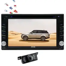 Reverse Camera+Android 6.0 Head Unit 2Din Car Stereo DVD Player GPS Navigation Radio Autoradio SWC USB SD Support 3G/4G WIFI AUX