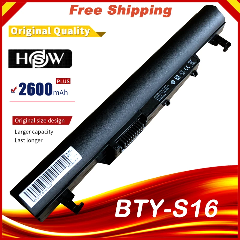 Продажа Новый ноутбук Батарея 925T2008F BTY S16 BTY S17 для MSI MS N082 ветер U180 U160 U160DX U160DXH U160MX черный