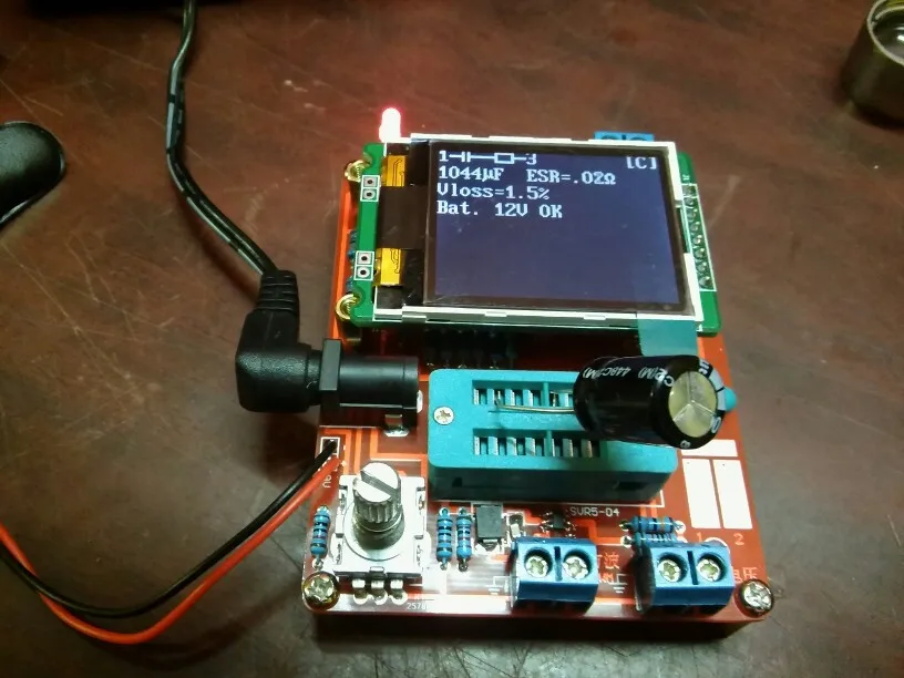 DIY Kit TFT Транзистор тестер ESR метр LCR генератор сигналов ШИМ квадратная волна