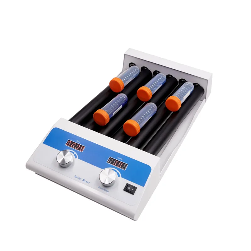 LED Display Lab Tube 6 Rollers Mixer  Digital  Rolling Swinging Adjustable Speed Blood Sample Roller Mixer Laboratory Chemicals  (1)