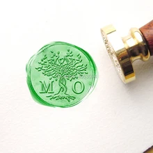 Инициалы воск печать штамп/дерево свадебные печати/свадебные приглашения печать/на заказ Свадебная печать