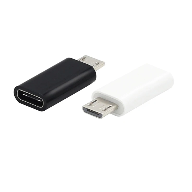 CatXaa высокоскоростной Черный Белый Android адаптер тип-c женский микро USB Мужской кабель конвертер маленький адаптер для samsung huawei