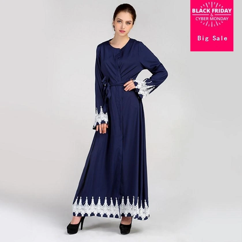 Fashion Muslim Abaya Arab Singapore embroidery Jilbab Dubai Female