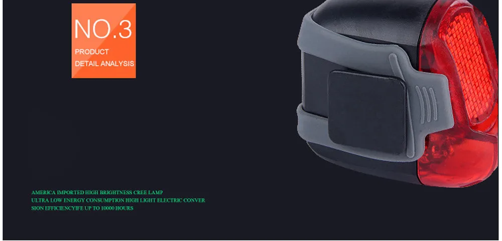 Top ISHOWTIENDA Cycling Light Frame Super Bright Bicycle Headlamp 3 Mode Bicycle Front Torch Headlight&Tail Light Set Accessories 3 Top ISHOWTIENDA Cycling Light Frame Super Bright Bicycle Headlamp 3 Mode Bicycle Front Torch Headlight&Tail Light Set Accessories 3