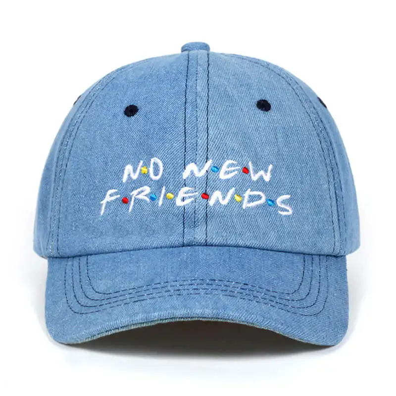 Женская бейсбольная кепка с надписью no new Friends регулируемая бейсболка оптовая