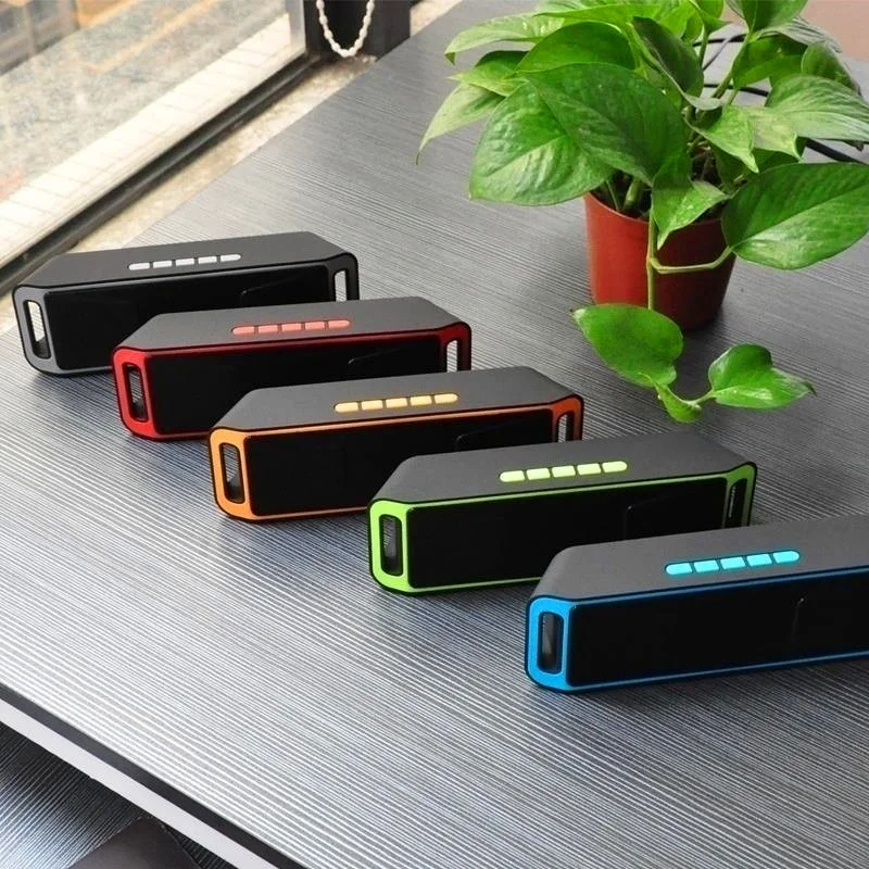 Portable outdoor Bluetooth Speakers Newest V3.0 Hifi Wireless Bass Bluetooth Stereo Speaker TF USB Flash FM Radio