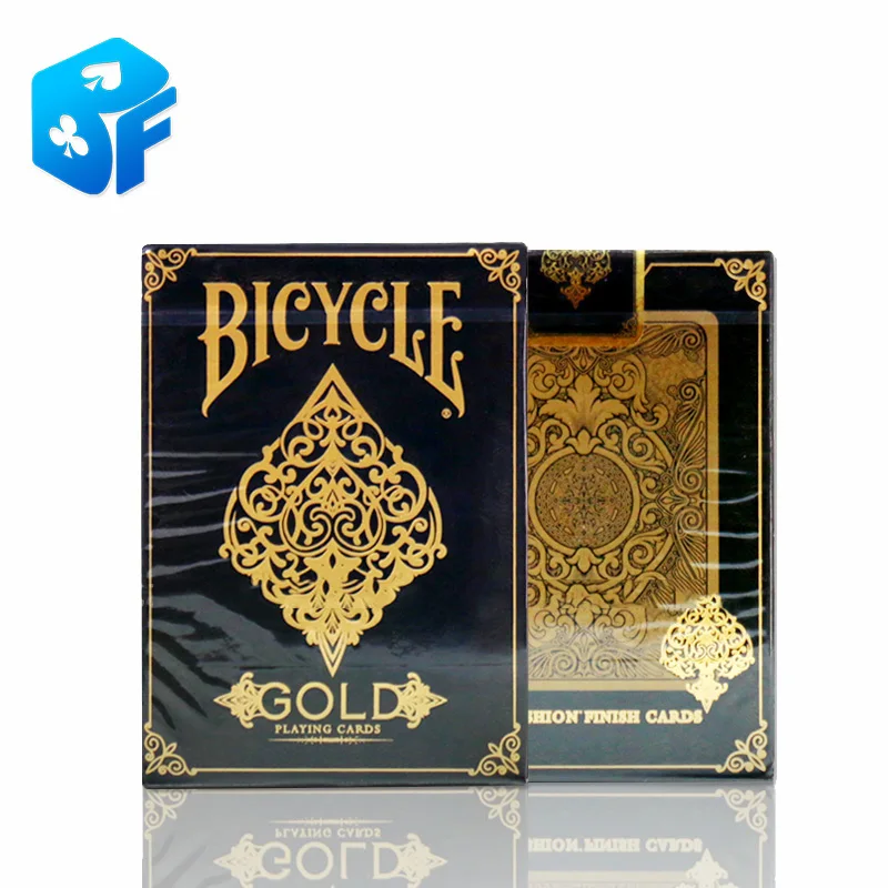 

Bicycle Gold Deck magic tricks magic props bicycle cards from US Out of print free shipping