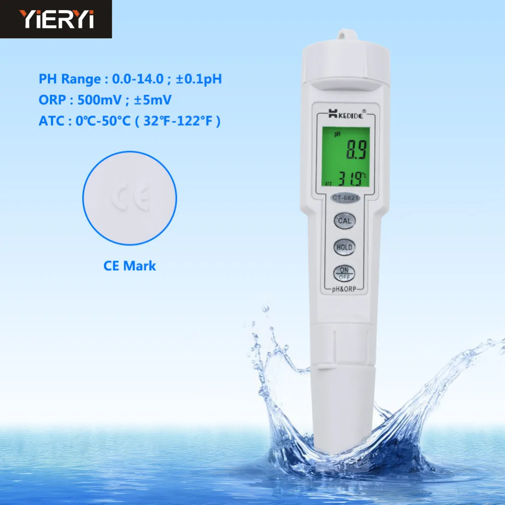 New Handheld Pen Type Waterproof Digital PH & ORP Meter Automatic