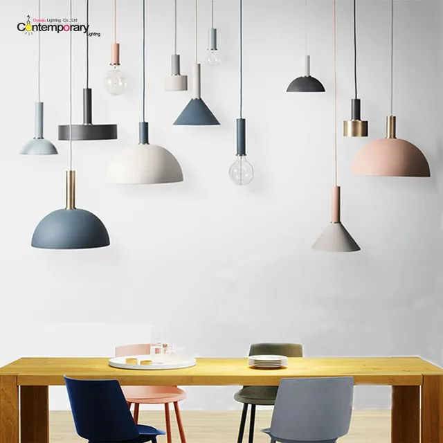 Diseño Danés nórdico Lámparas colgantes hierro Iluminación ... Diseño Danés nórdico Lámparas colgantes hierro Iluminación ...