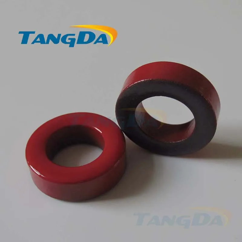 

Tangda Iron powder cores T157-2 OD*ID*HT 40*27*15 mm 14nH/N2 10uo Iron dust core Ferrite Toroid Core Coating Red gray