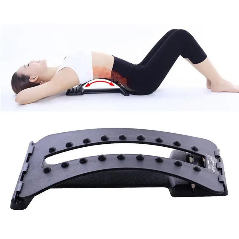

Spinal Traction Device Back Stretcher / Lumbar Support / Neck Massage Pillow with 3 Adjustable Arch-Level (Material: ABS & PP)