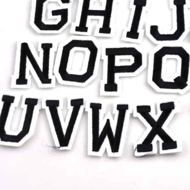 26pcs patch diy a z letter alphabet patches for kids clothes sew on