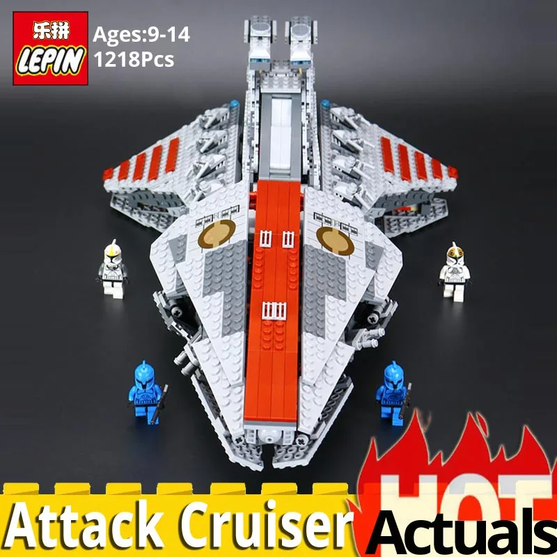 

Lepin star wars 05042 The Republic Attack Cruiser Model Building Blocks Bricks Educational Toys legoinglys 8039 action brickhead