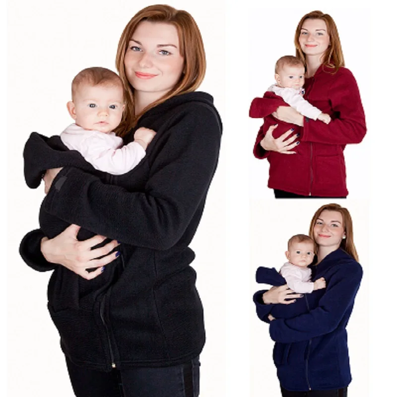 2016 Hot Sale Warm Winter Maternity Polar Fleece Hoodie Jumper Pullover