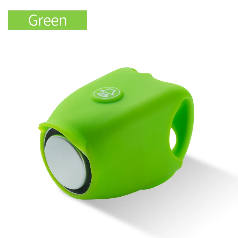 Coolсмена электрический велосипедный звонок Водонепроницаемый 360 Вращающийся велосипедный рог с силикагелевой оболочкой велосипедный Звонок на руле велосипеда велосипедный Звонок - Цвет: green