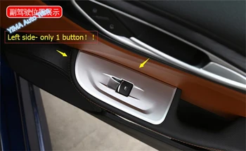 

Lapetus Car Styling Inner Door Armrest Window Lift Button Panel Cover Trim For Alfa Romeo Giulia 2016 2017 2018 2019 2020 ABS