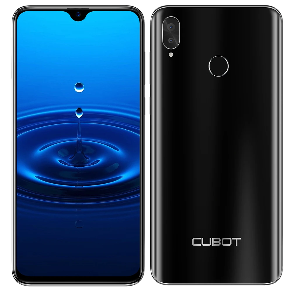 Cubot R15, экран капли воды MT6580P, четырехъядерный, Android 9,0, смартфон, 2 Гб ОЗУ, 16 Гб ПЗУ, отпечаток пальца, мобильный телефон, 3000 мАч