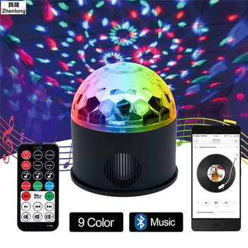 

Bluetooth Play Music 9 Color LED Magic Ball Light Dj Ktv Bar Wedding Stage Light Birthday Holiday Christmas Party Effect Light