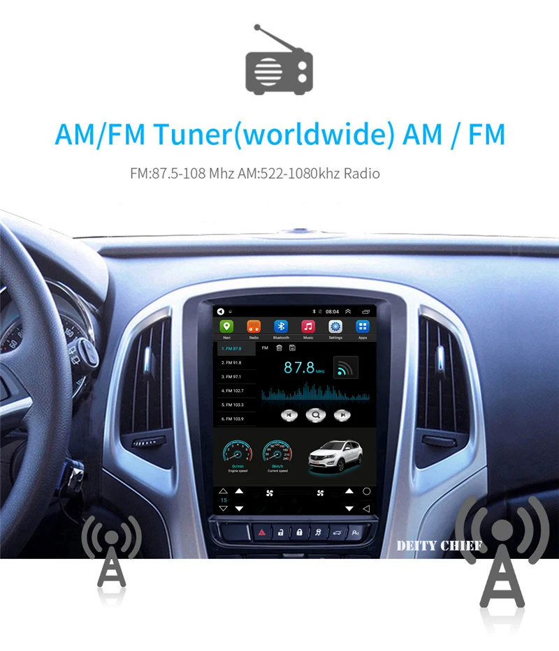 Sale 8cores Android 8.1 Vertical Car Multimedia GPS Radio For Opel Astra J Vauxhall Buick Verano 2009-2014 8