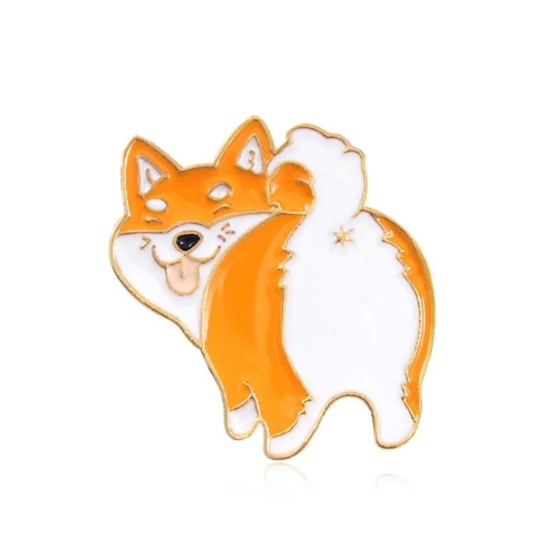 

Yellow Enamel Pin Dog Brooches For Women Men Kids Cute Badge On A Backpack Gifts Flower Animal Insect Brooch Unisex Jewelry Gift
