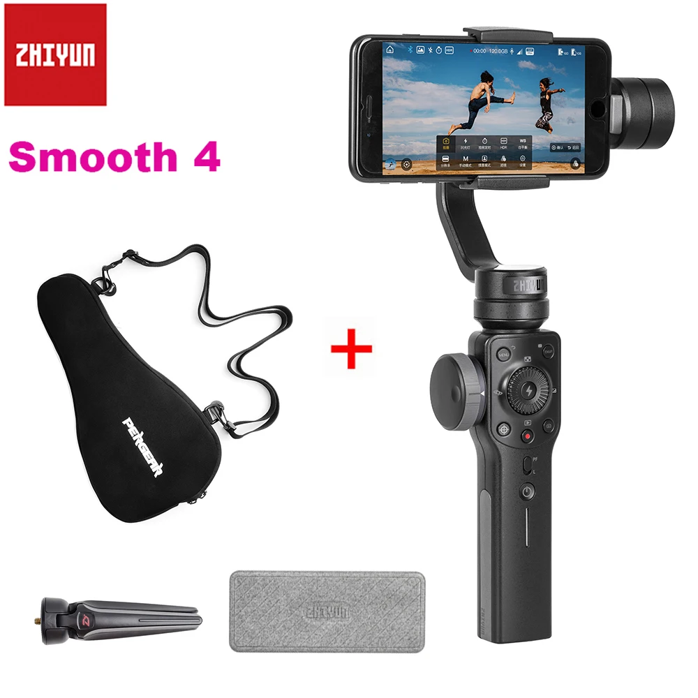 Zhiyun Smooth 4 3-осевой ручной карданный для смартфона портативный стабилизатор с