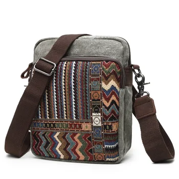 

fashion canvas for 9.7"tablet bag oil wax canvas leather shoulder bag handbag free shipping