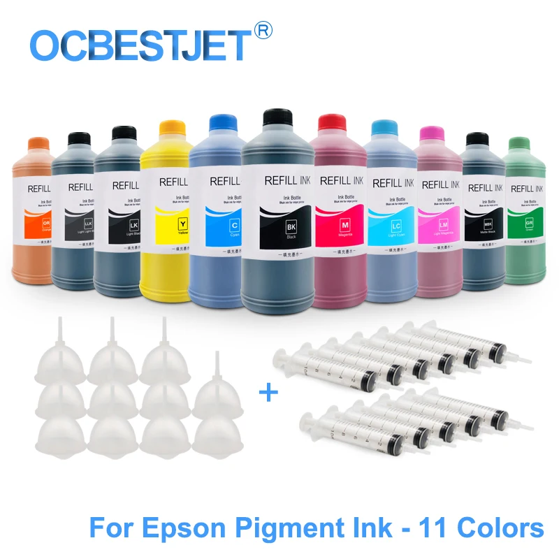 500ML/Bottle General Pigment Ink For Epson T50 T60 1390 1400 1410
