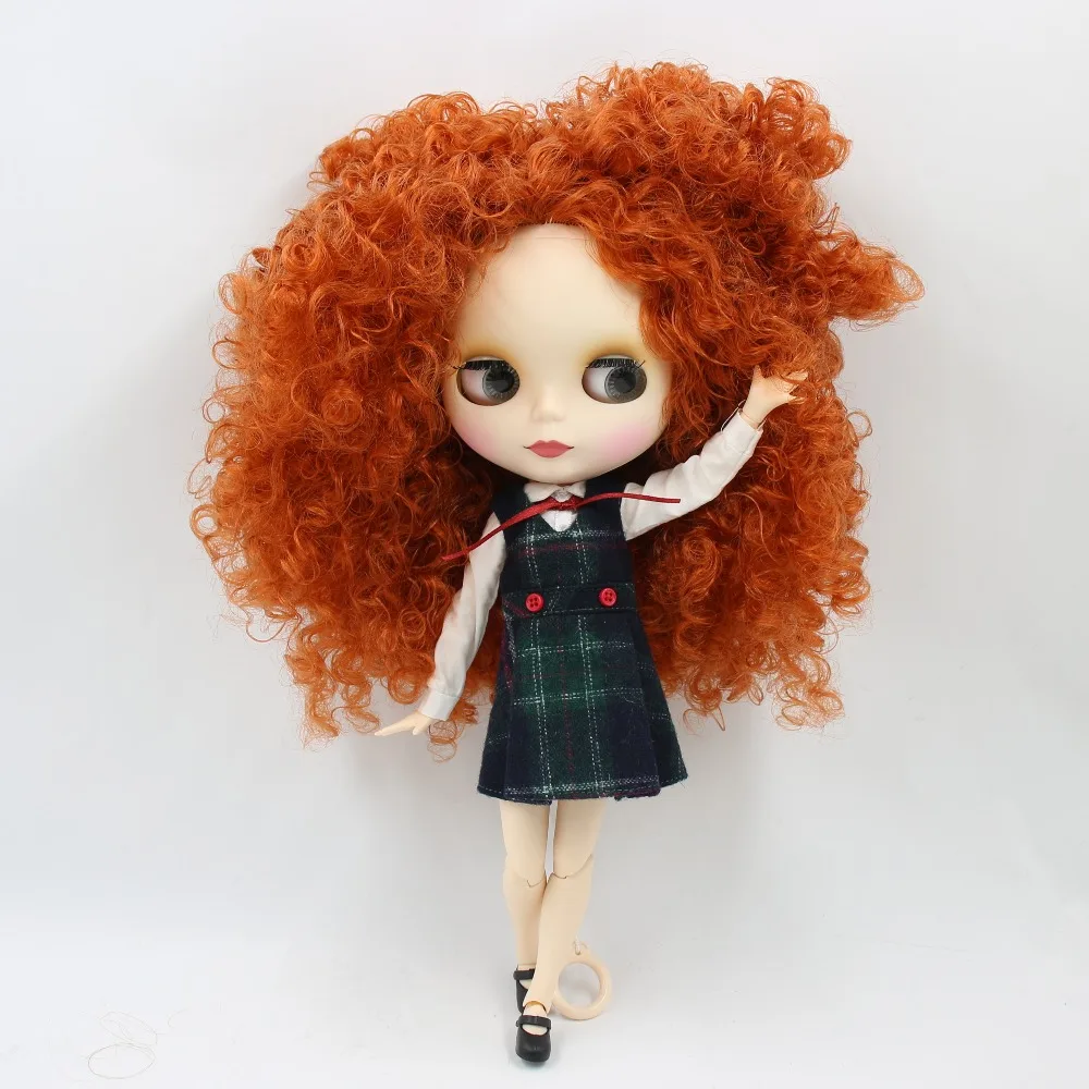 Neo Blythe Doll with Ginger Hair, White Skin, Matte Cute Face & Custom Jointed Body 1