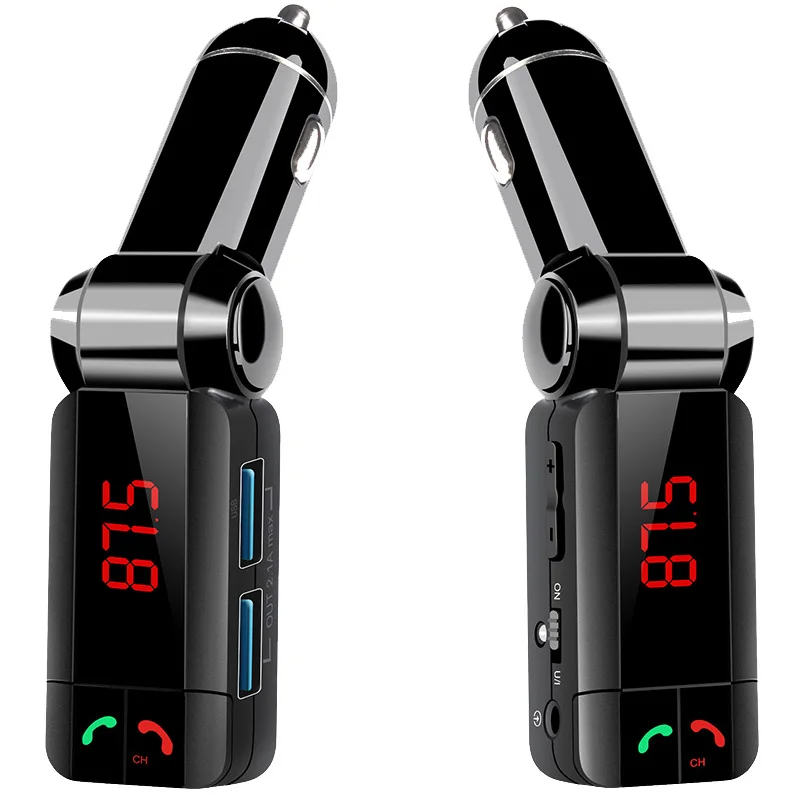 

Car Bluetooth Handsfree Kit Bluetooth Car Charger Car Bluetoth Car Kit MP3 Player Dual USB FM Transmitter LED Display
