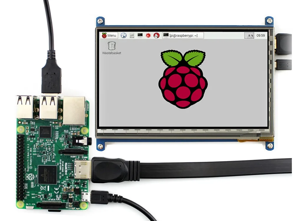  7 inchRaspberry pi 3 LCD display touch screen 7inch HDMI LCD (B) supports various systems