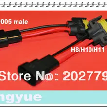 Longyue 20 штук 9005/9006 для H8/H10/H11 фар Pigtail Plug& Play гнездо соединителя адаптера переменного тока GTI для Volkswagen GOLF VII(10 см провода