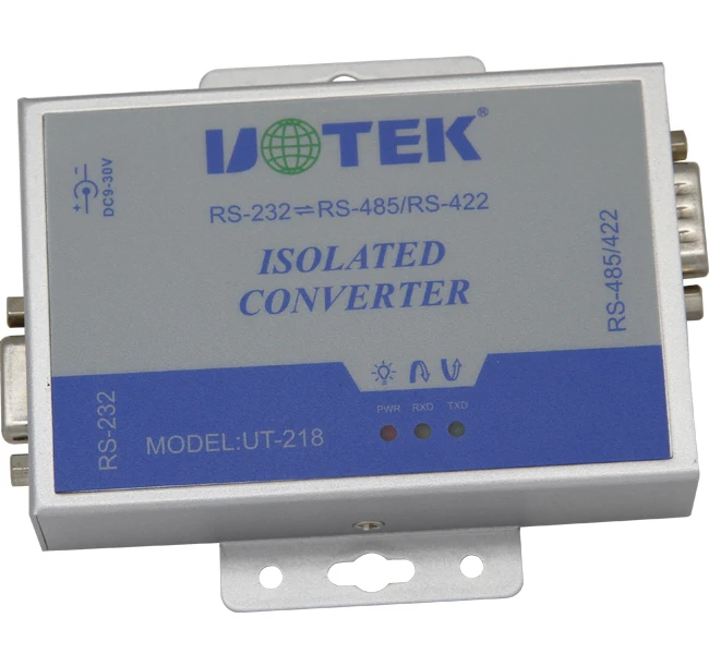 

UT-218 photoelectric isolation, strengthen lightning protection type RS232 to RS485/422 converter