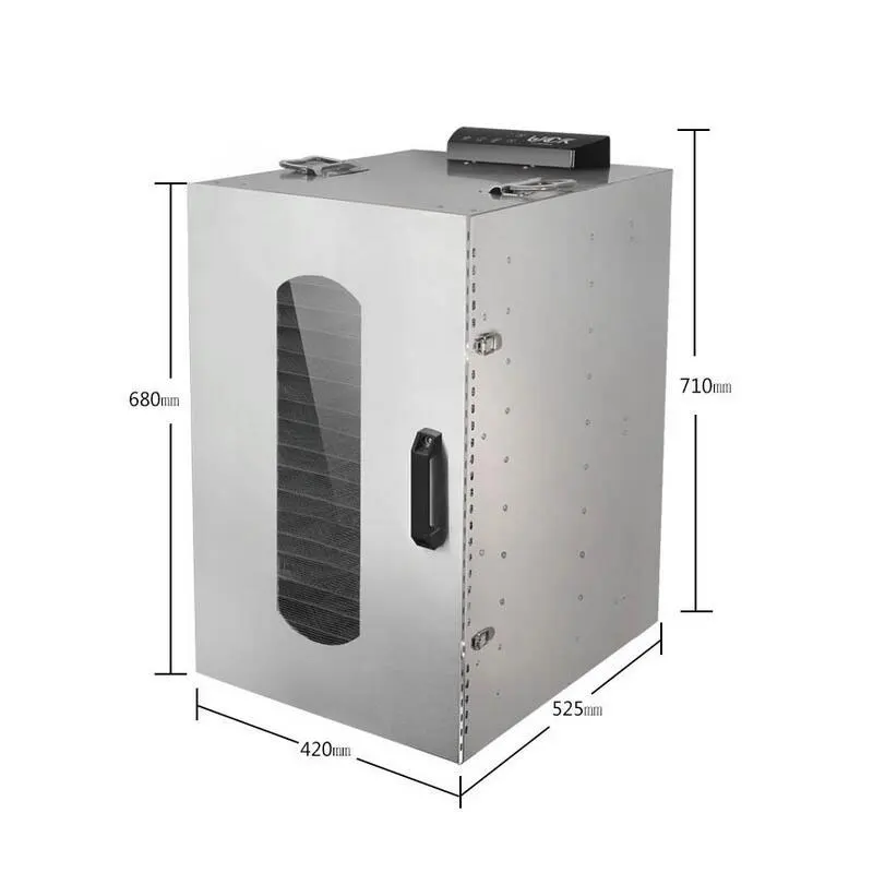 20 лотков контроль температуры фруктовый осушитель из нержавеющей стали сушилка для еды для закусок фрукты овощи сильный сушильный осушитель