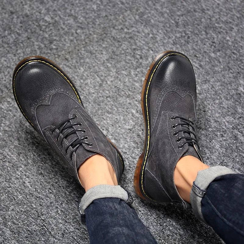 Masorini/Новинка; популярная защитная обувь из натуральной кожи ...