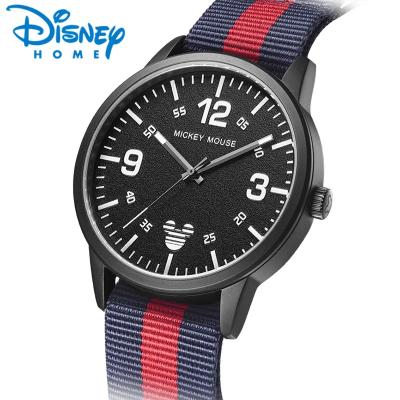 

Disney Mens Watches Fashion Unique Vintage Canvas Men's Watch Quartz Watches for men Luxury Casual Clock Male