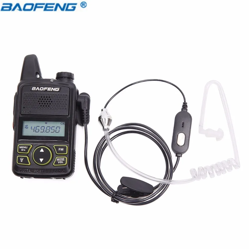 Baofeng Air Акустическая трубка 1 штырьковый PTT наушник гарнитура микрофон для BF T1 T8 U9 UV