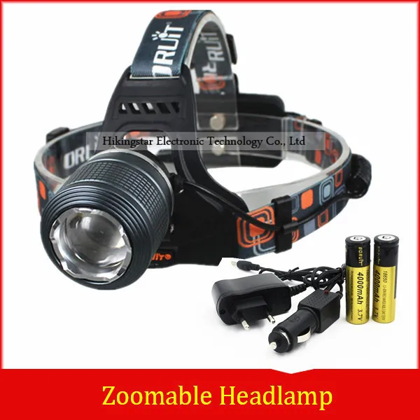 Rechargeable 2000LM XM L T6 LED Zoomable Headlamp Headlight 18650 Bike Bicycle Flashlight Head Light Outdoor
