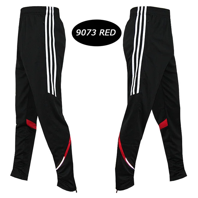 Зимние штаны для футбола, обтягивающие штаны для бега, спортивные штаны для бега, фитнеса, пешего туризма, тенниса, баскетбола, спортивный костюм, Maillot De Foot - Цвет: black red