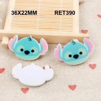 

50pcs 36X22MM flat back kawaii cartoon planar resin for diy decoration crafts accessories RET431