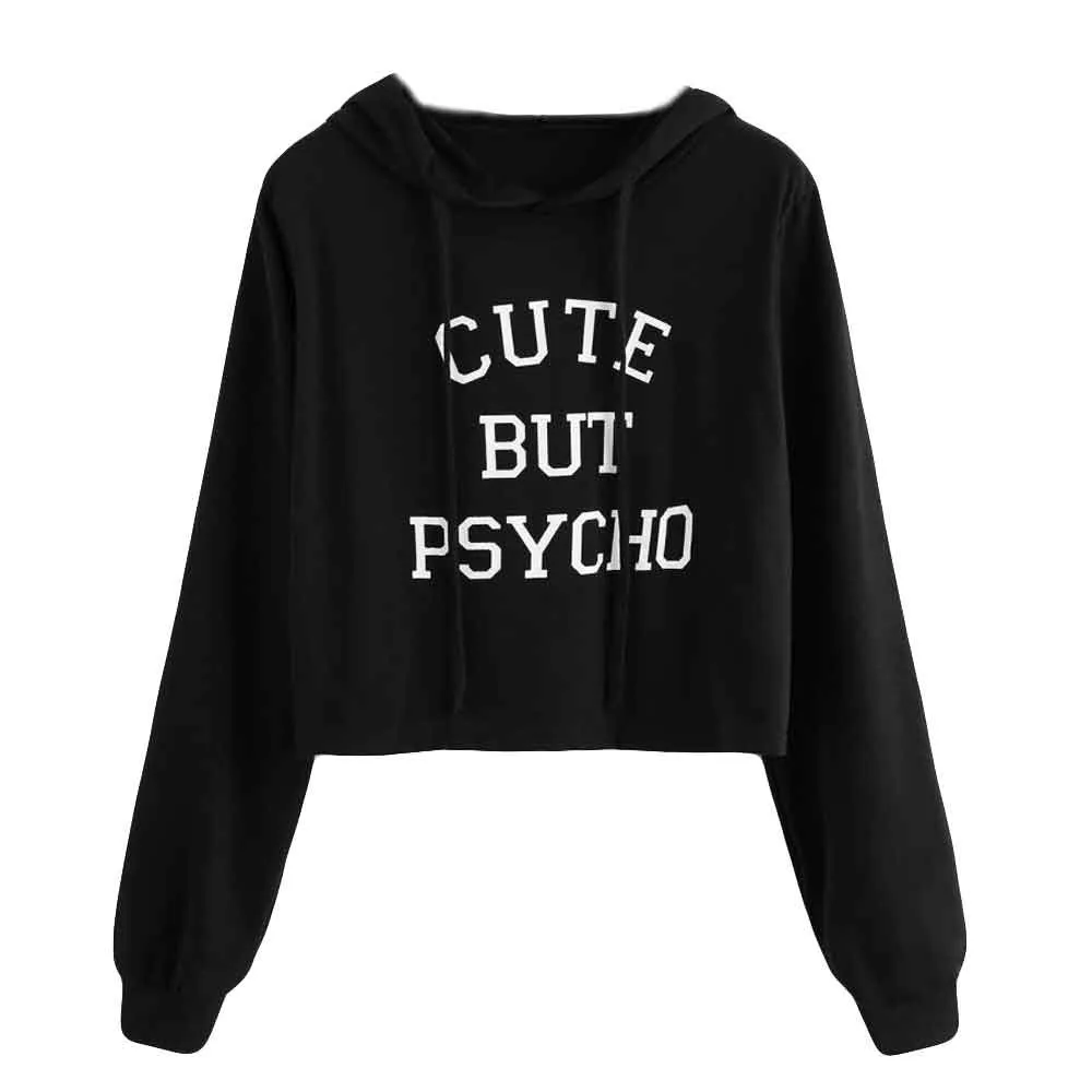 

JAYCOSIN Fashion Sweatshirt Women Long Sleeve Slogan Print Hoodie Letter Printing Sweatshirt Blouse Tops Winter Casual Clothes