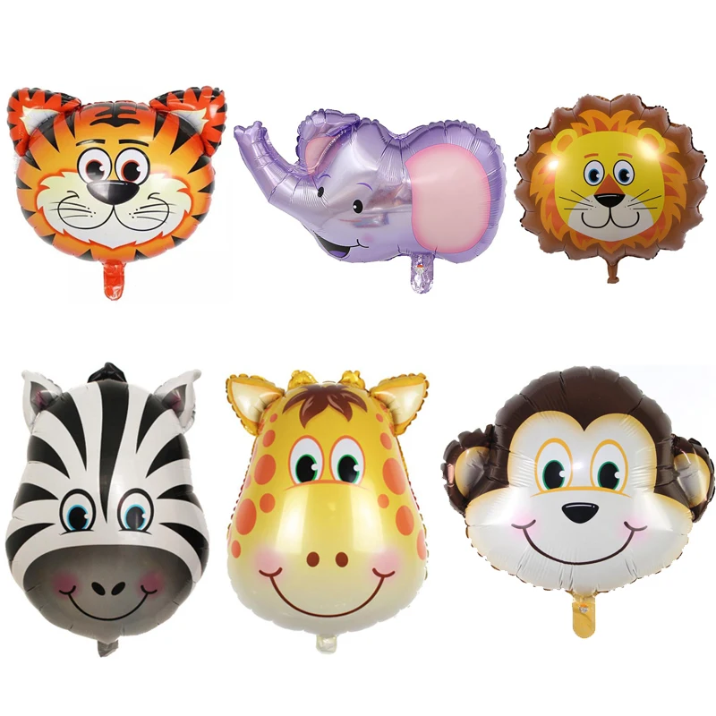 

Giant Zoo Animal Balloons Kit for Jungle Safari Tiger Monkey Animals Theme Birthday Baby Shower Party Decorations