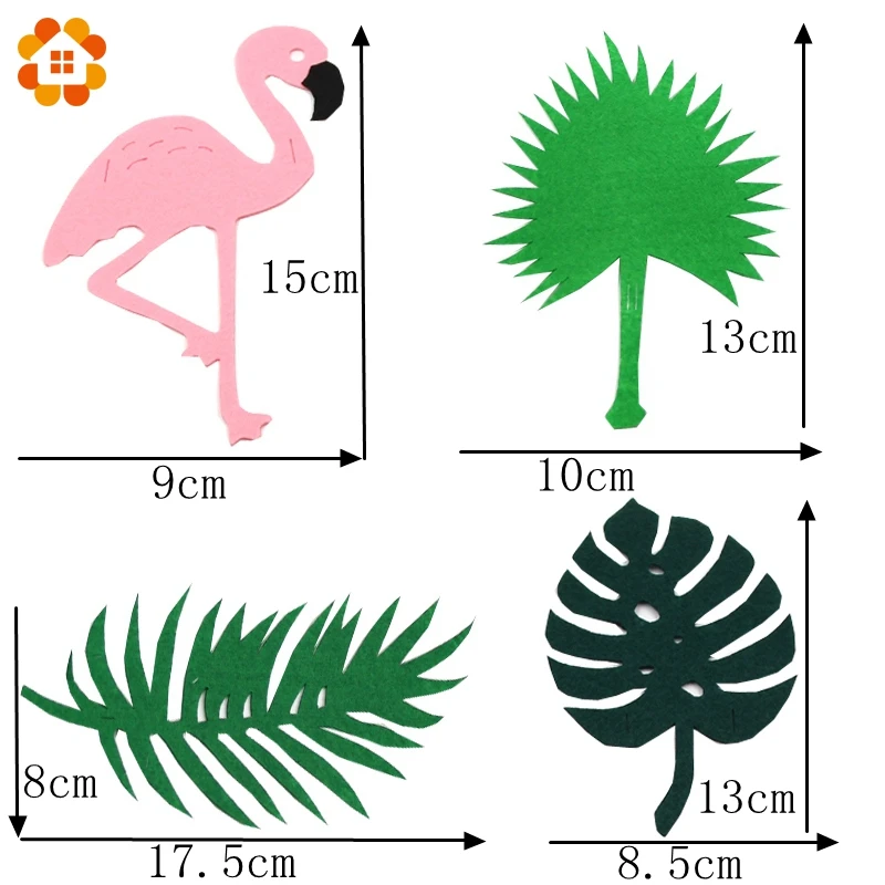 1 комплект нетканого материала баннер из фигурок Фламинго Cocunut оставить гирлянда из ткани украшение для вечеринок плавательный бассейн Гавайские вечерние принадлежности