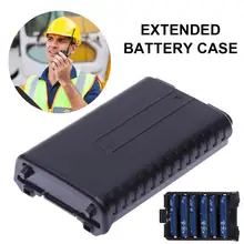 6 AAA Genişletilmiş Pil saklama kutusu için Baofeng UV5R 5RA B C D 5RE Artı Iki Yönlü Radyo