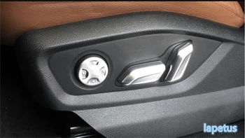 

Lapetus Seat Button Chair Adjustment Molding Decoration Frame Cover Trim 6 Pcs / Set Fit For Audi Q7 2016 2017 2018 2019 ABS