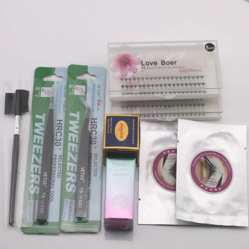

eyelash extension kit include eyelash glue and remover eyelash extension tools